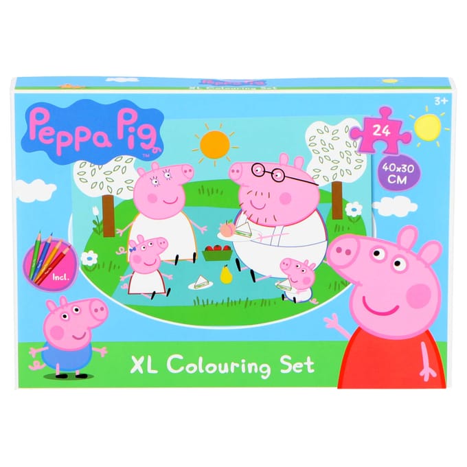 Peppa Pig XL inkleur puzzel