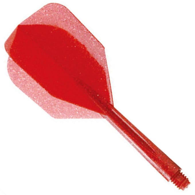 Condor Zero Stress Flight System Small Glitter Red - Dart Flights Short
