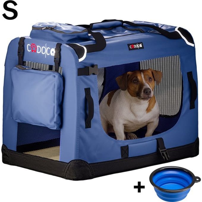 Cadoca Honden & Katten Reisbench S - 51x35x36cm - Marine Blauw