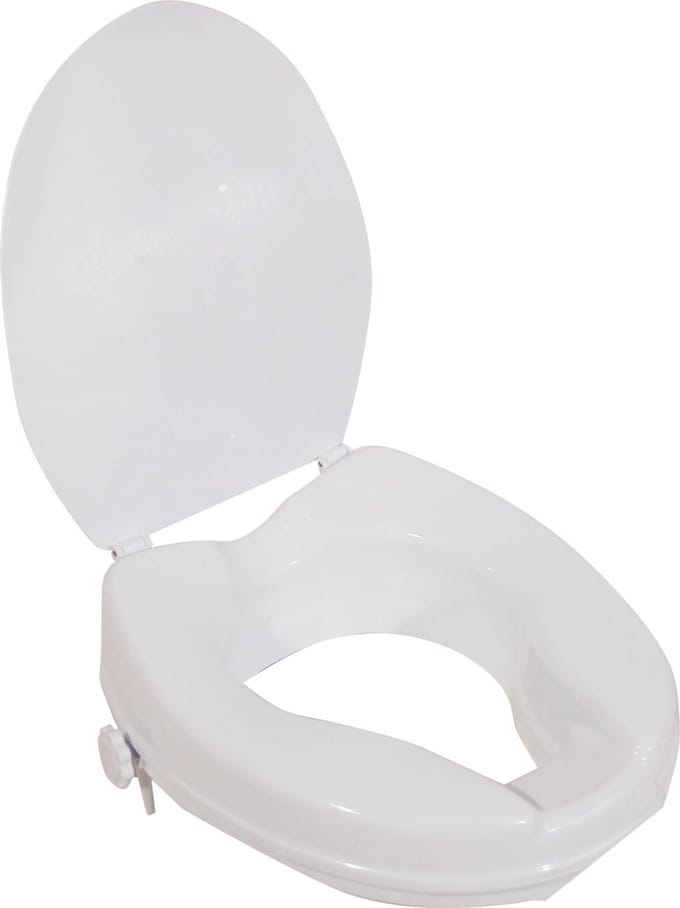 Aidapt Verhoogde toiletbril 5 cm - Ergonomisch met deksel - Wit