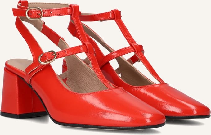 LINA LOCCHI 010-50 Hakken Dames - Rood - Maat 39