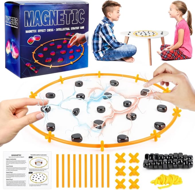 Magnetisch schaken - Magneten spel - Gebaseerd op kluster - spannend - schaakspel - magneet spel
