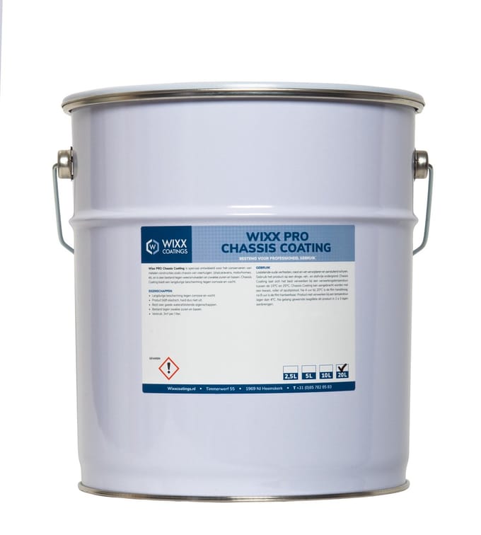 Wixx PRO Chassis coating zwart - 20L - Zwart