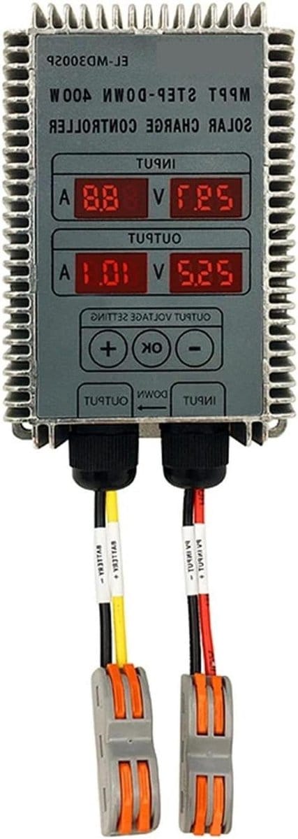 Zonne Opladen Controller - MPPT Controller - Batterij Laden - Real-time Tracking - 200W 300W 400W - Zilver