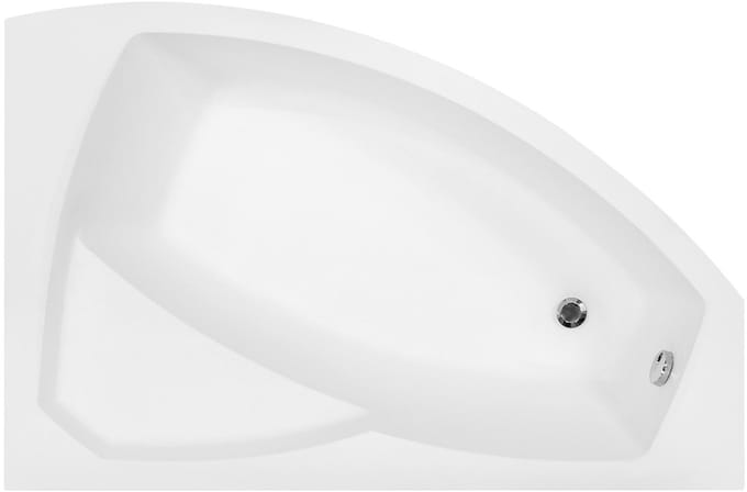 Badland RIMA hoekbad 150 x 95 cm rechts wit