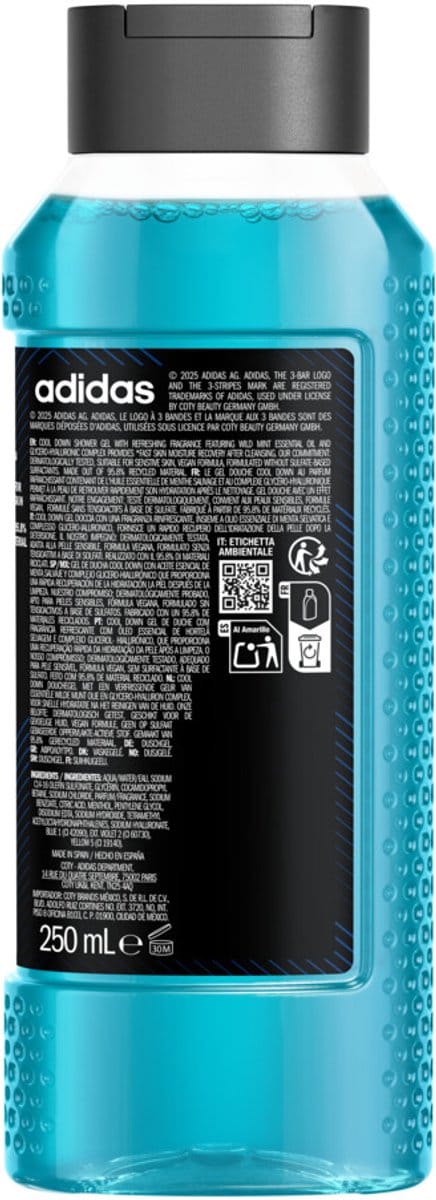 Adidas Shower Gel Active Skin & Mind Cool Down - 250 ml