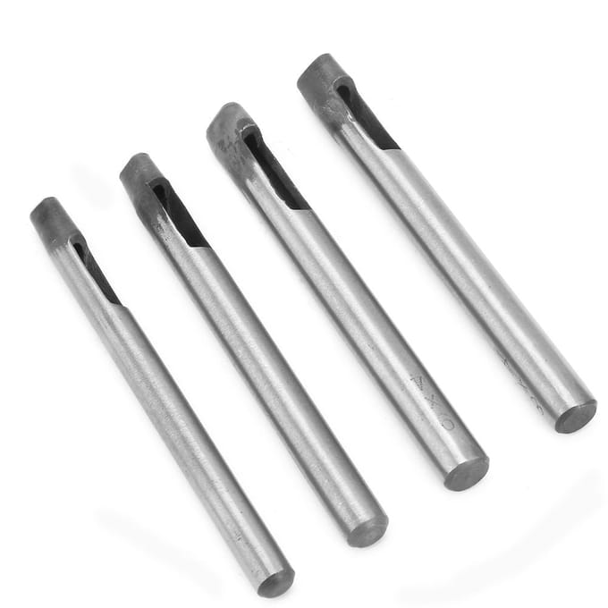 4mm Leerbewerking Gatpons Set Ovaal Gat Vormig Oogje Boorpons Gereedschap Handpons gray