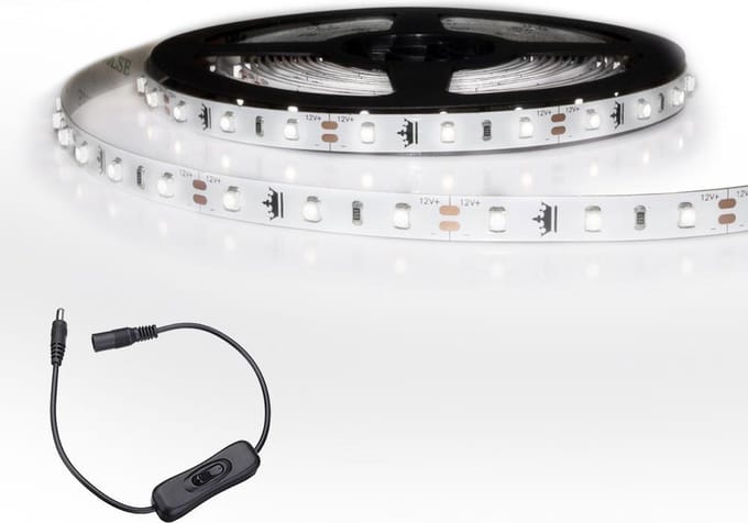 Led strip 2 meter Koud Wit Premium 240 Leds - Complete set