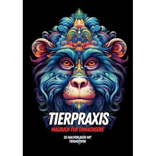 Malbuch Für Erwachsene - Tierpraxis - Malbücher Für Erwachsene