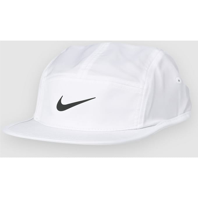 Nike fly dri-fit unstructured swoosh pet in de kleur wit.