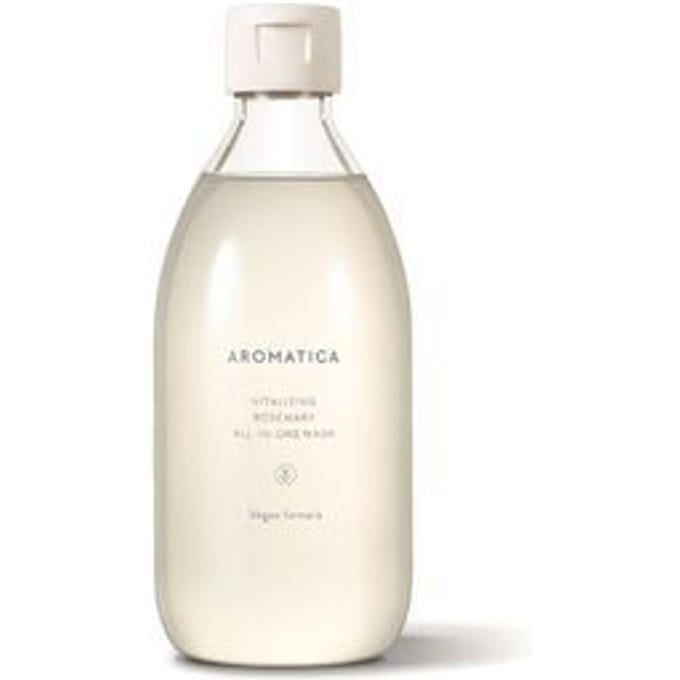 Aromatica, Vitalizing Rosemary All-in-One Wash, 10.1 fl oz (300 ml) white