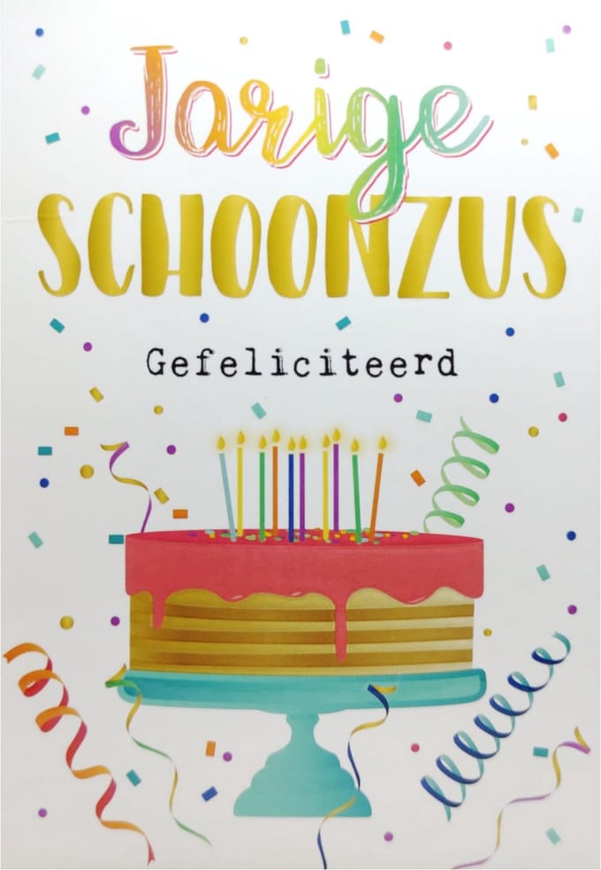 Kaart - Intense - Jarige schoonzus - TE031-C