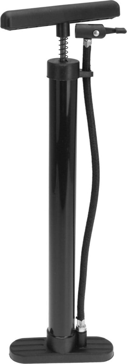 XQ Max Fietspomp staand - met extra ventielen - zwart - H45 cm