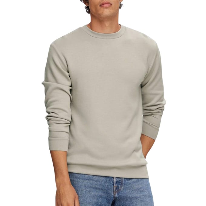 Regular fit sweatshirt van viscosemix, model 'EMANUEL'