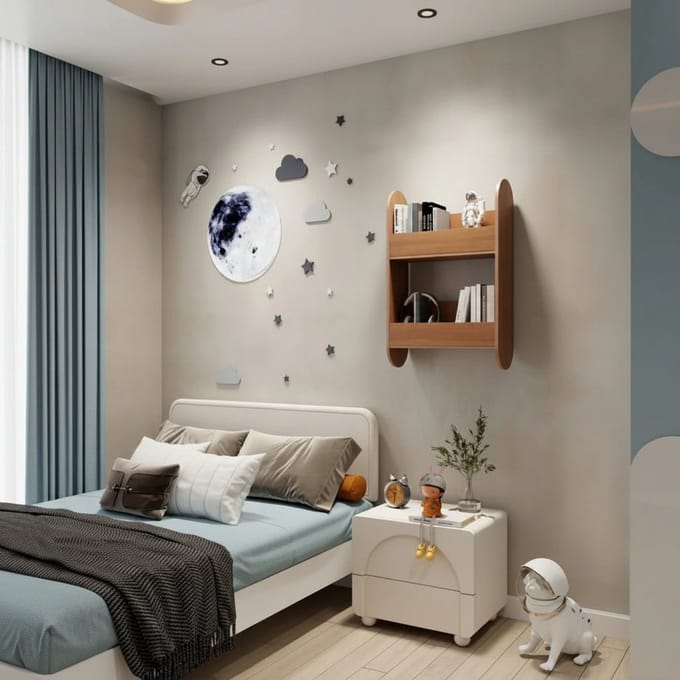 Houten Boekenplank Groot - Eikenhout