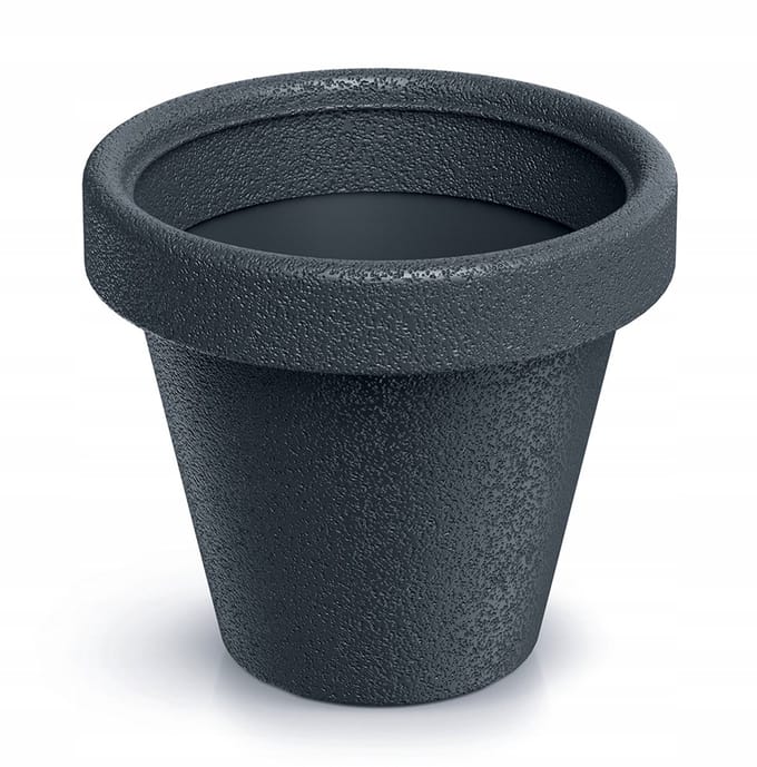 Prosperplast Origina - Bloempot - Antraciet - 23,8 cm - Kunststof