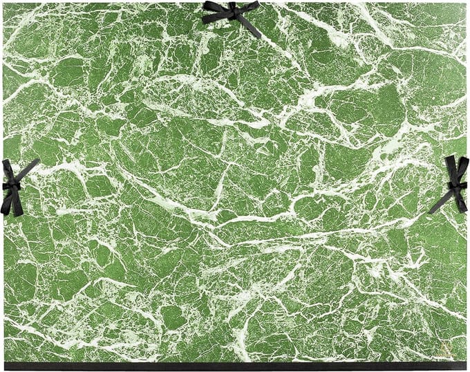 Tekenkarton met Marmerdesign en Decoratieve Linten 61x76 cm
