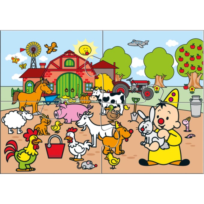 Studio 100 Bumba Puzzle Farm Animals 4 pcs. 2D Puzzels