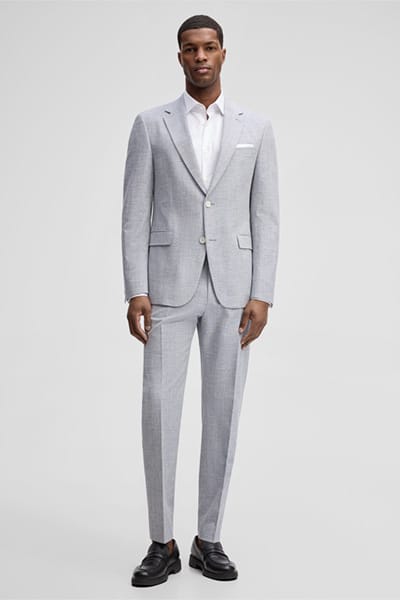 Combinatiecolbert Alzer, blauw gemêleerd