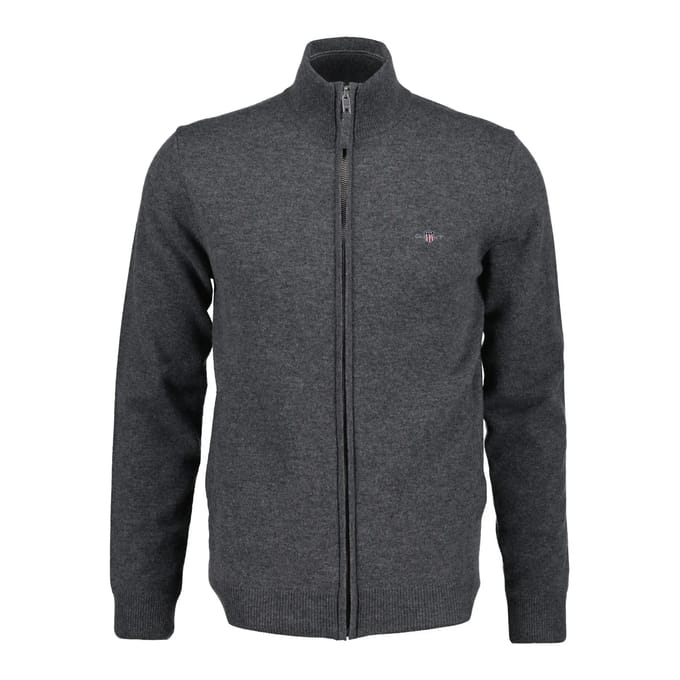 Gant 87314 Trui Met Volledige Rits Grijs M Man