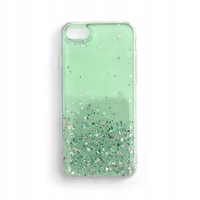 Wozinsky Star Glitter coque brillante avec paillettes Samsung Galaxy A31 vert