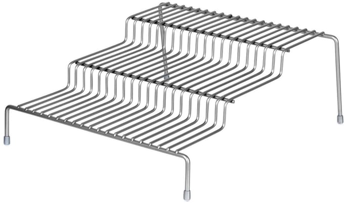 Storage Solutions - Kitchen Organizer - Keukenkastrekje - 3 Niveaus - Antislip - Grijs - 28 cm