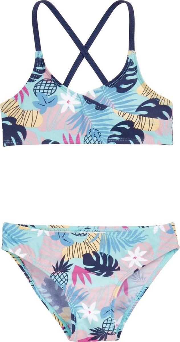 Playshoes kinderbikini met UV-bescherming en bloemenprint