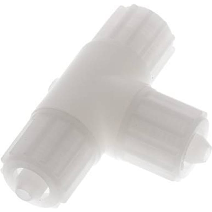12x6mm PVDF T-Vorm Tee Knelfitting 10 Bar PVC En PA