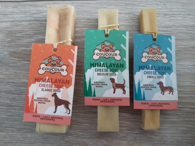 Coucour - yak kaas - medium - yakkaas himalayan cheese bone - hondensnacks - hypoallergeen - 75gr
