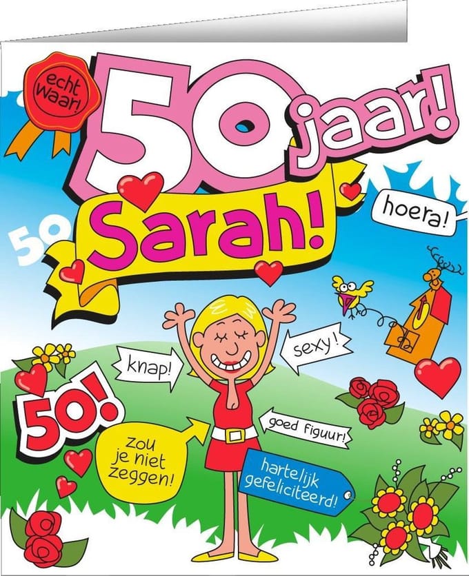 Wenskaarten - Sarah cartoon