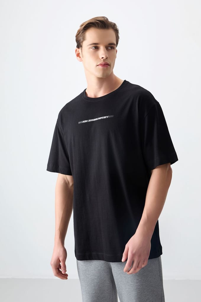 Oversized Katoenen Crew Neck T-Shirt