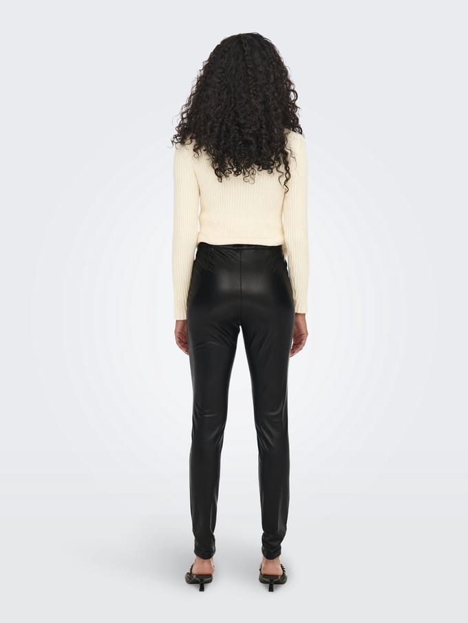 ONLY - ONLJESSIE FAUXLEATHER ZIP PANT CC OTW - Dames - Leggings