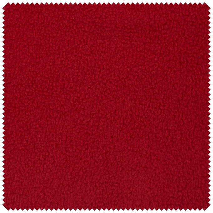Fleece stof "Antipeeling", uni - Rood