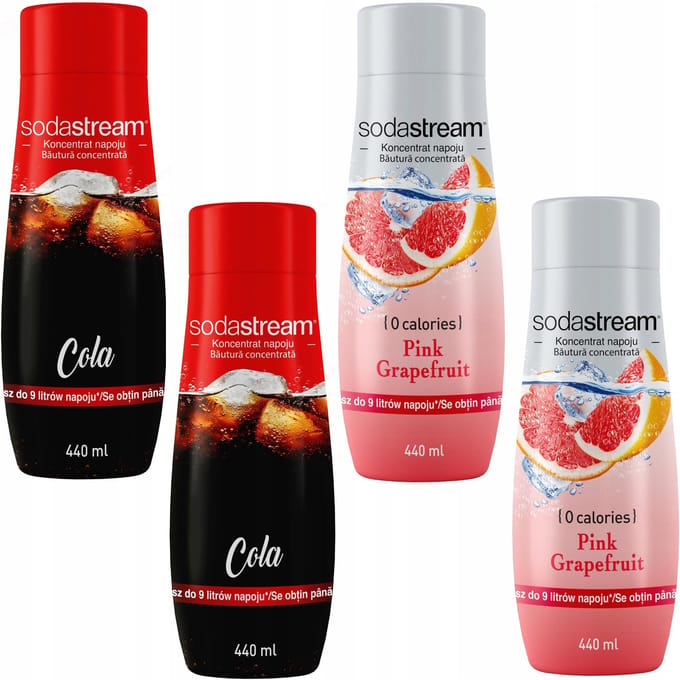 SodaStream Zestaw - Cola + Grapefruit Concentraten