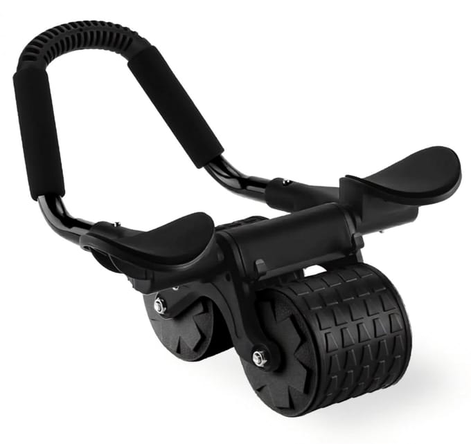 DnA® Ab Roller - Ab Wheel - Buikspiertrainers - Zwart - 42cm x 40cm x 17cm