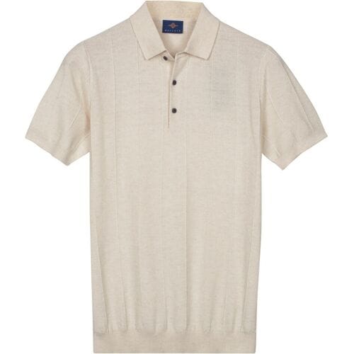 Baileys Polo Structure Drop Needle Tight Knit Short Sleeve Marshmallow / male
