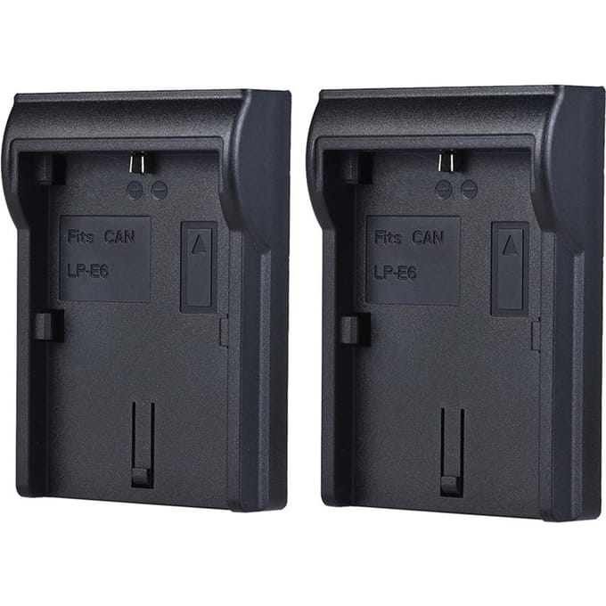 2 stks LP-E6 Batterij Plaat voor Neweer Andoer Dual/Vier Kanaals Batterij Oplader voor Canon EOS 5DII LP-E6 gray