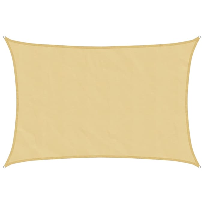 vidaXL - Zonnezeil - 5x3 - m - 100% - polyester - oxford - zandkleurig