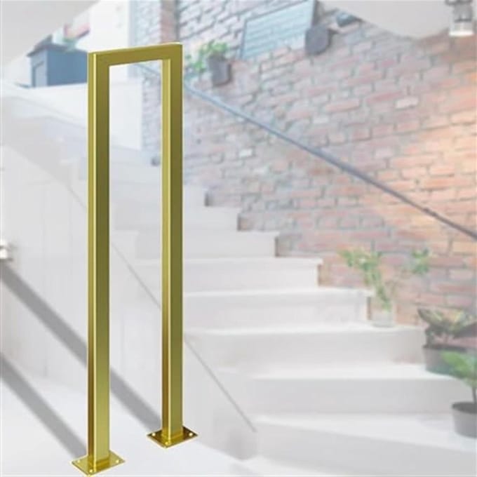 Trapleuning - Veiligheidsreling - Veilig Lopen - Roestwerende Coating - 85 cm - Goud