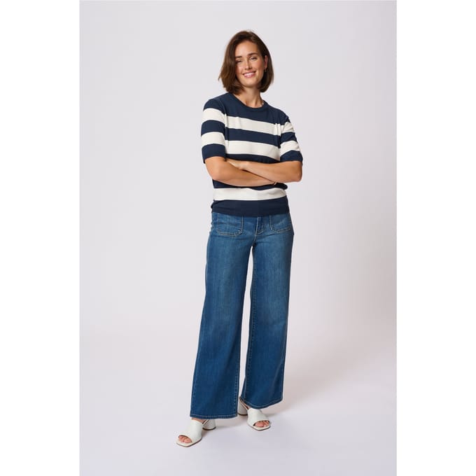 Pullover Regular fit blue white