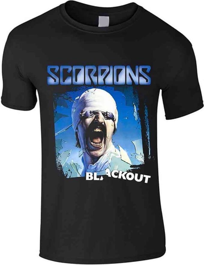 Scorpions Kinder Tshirt -Kids tm 10 jaar- Blackout Zwart