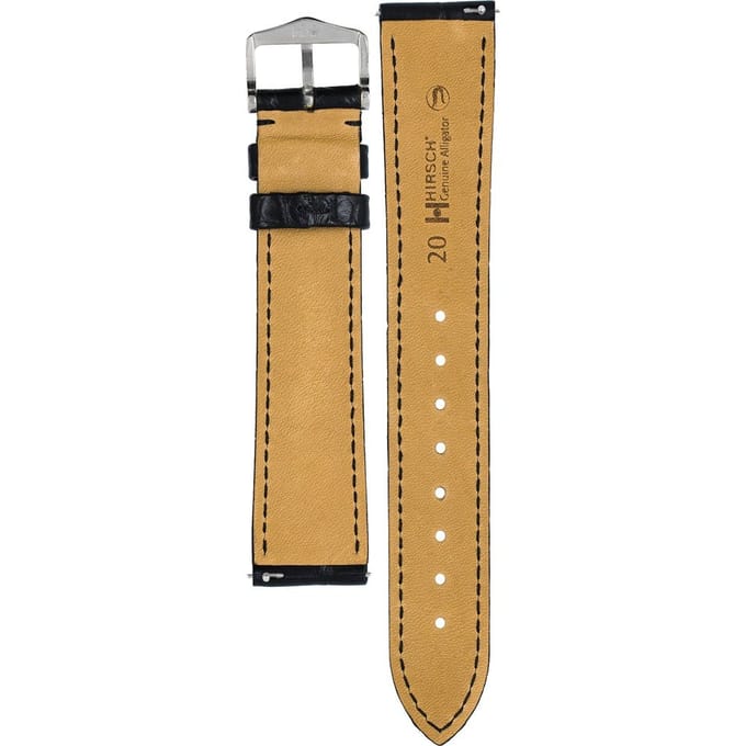 Hirsch 10220759-2-18 Genuine Alligator Horlogeband