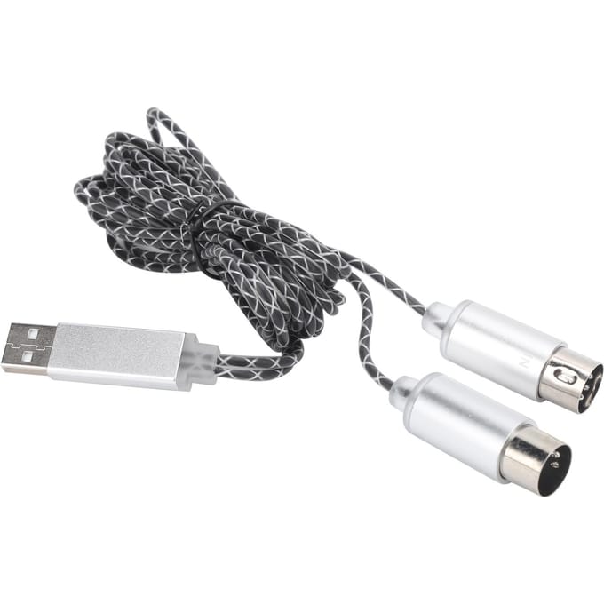 MIDI-kabel Transfer USB TPE-omhulling Elektronisch Piano naar Computer Bewerkingsverbindingskabel gray