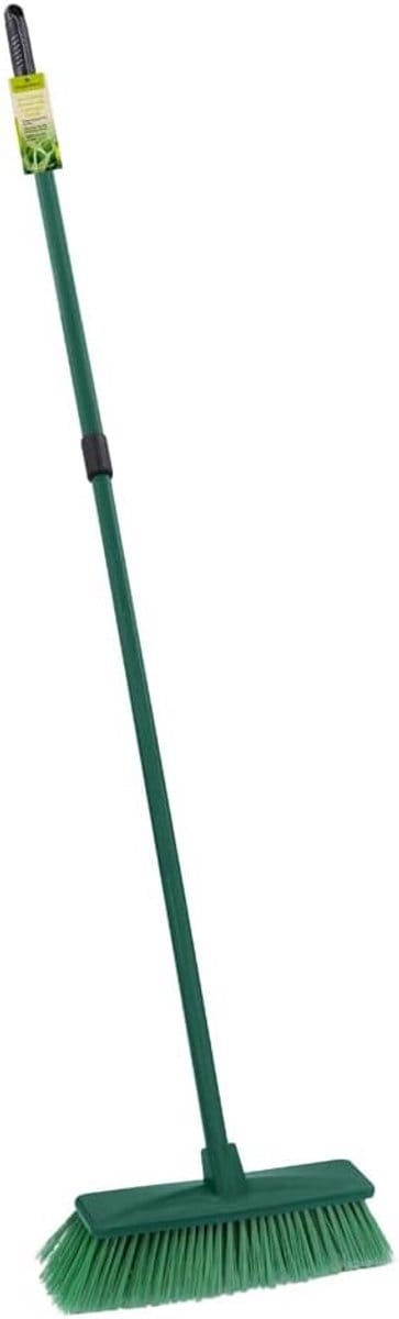 Stevige Buitenbezem met Telescoopsteel voor Grof Vuil