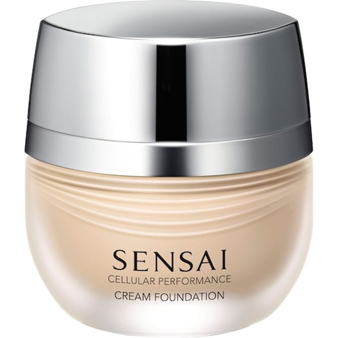 SENSAI Cellular Performance Cream Foundation CF21 Zachte Beige, 30 ml, Verhelderende Volledige Dekking