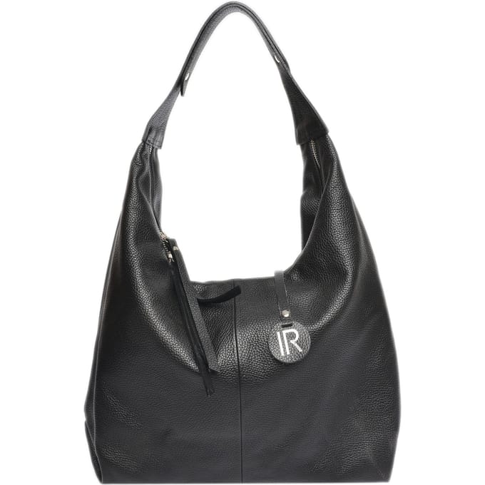 Isabella Rhea Zwart Rundleer Tas