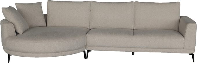 Tower Living - Prescot hoekbank 2,5-zits links - beige