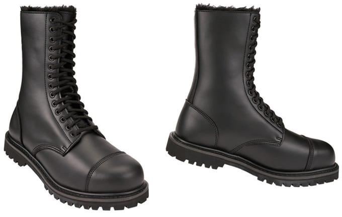 Brandit - Phantom Fur Liner 14 Eyelet Veterlaars - 43 Shoes - Zwart