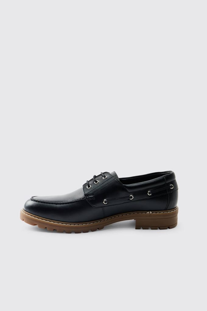 Pu Bootschoen | Black | Size 45