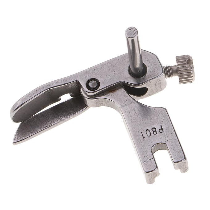 Quilter réglable à charnière droite et pied de guidage P801 pour machines industrielles gray